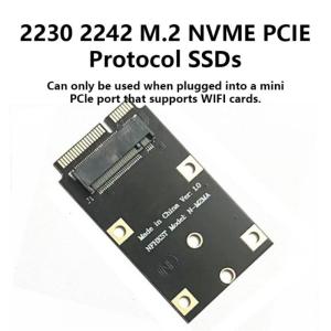 PCIe nhỏ wifi Giao Diện Adapter cho 2230 2242 NVMe M.2 ssds