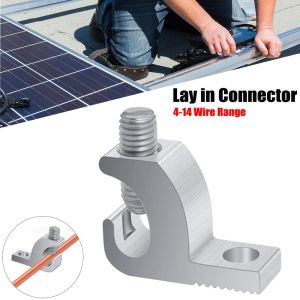 CHLOCH 304 SS Screws Lay-in Connector 4-14 Wire Range Aluminium Bonding Lug Electrical Connector Grounding Connector