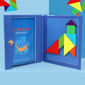 【SG Stock】 Tangram 3D Magnetic Tangram Puzzles for Kids Montessori Learning Education toys kids Birthday Gift