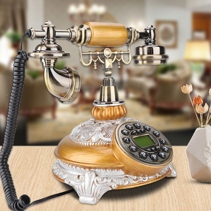 MS-8327B EU Retro Style Landline Desk Phone Vintage Telephone Home ...