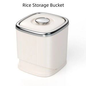 MECOME Chronograph Dial Rice Storage Bucket 6KG Food Grade Sealed Storage Box Large Size Insect-proof Rice Box Storage Tank Grains and Cereals