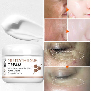 Glutathione Cream 50g Whitening Facial Cream Dark Spot Remover Anti Aging Brightening Skin Care Moisturizing Face Cream Lanthome...