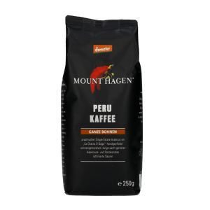 Mount Hagen Peru Organic Coffee Whole Beans 250g