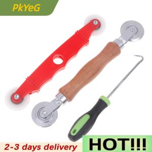 PkYeG 3Pcs Window Install Tools Press Screen Pulley Roller Repair Tools Window Screen Accessories Screen Door Mesh Pressing Wheel Kit