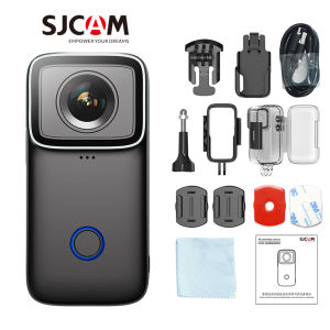 SJCAM กล้องแอคชั่น WiFi โปร C200พกพา4K HD หน้าจอสัมผัสกันสั่นกันน้ำ6แกนกันสั่นกล้องหัวแม่มือสำหรับไลฟ์กล้องติดรถยนต์ขี่มอเตอร์ไซค์ดำน้ำ
