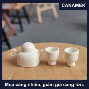 【CANAMEK】 1 12 Dollhouse mô phỏng ấm trà ấm trà Kit Dollhouse thu nhỏ nhà bếp trang trí đồ chơi búp bê nhà vi cảnh đạo cụ ảnh