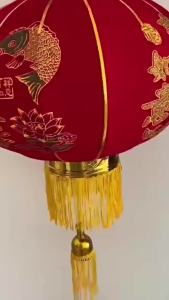 Red LED Light Module Remote Control Chinese New Year Lantern Decor for Balcony Door Hanging Festive Lighting