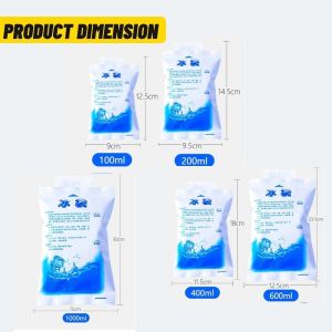 UMI Extra Thcik 5 Size Reusable Ice Bag Pack Water Injection Cooler Frozen Food Seafood Storage Air Batu Sejuk Beg Ais 冰袋