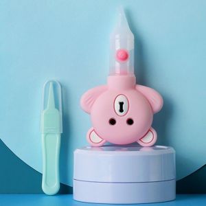 Dụng Cụ Hút Mũi Cho Bé Hình Thú Dễ Thương – Silicon Mềm Kèm Nhíp Gắp & Hộp Đựng Dễ Vệ Sinh