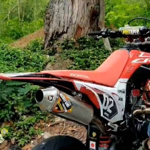 KNALPOT RACING NORIFUMI ROCKET 4 KOMPETISI BORE UP WR 155 R CRF 150 KLX 150 SUPERMOTO fullsystem