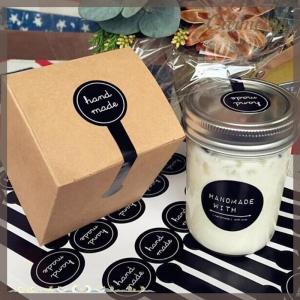 [Carmelun] 100x đen handmade dính con dấu Stickers DIY bánh Quà Tặng đóng gói nhãn dán