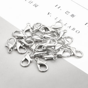 20-50 Sản Phẩm Phụ Kiện Trang Sức Móc Cài Tôm Hùm Móc Hợp Kim 10/12/14/16/18/21Mm Cho Vòng Tay Dây Chuyền Phụ Kiện Đóng Dây Chuyền Làm Trang Sức Tự Làm