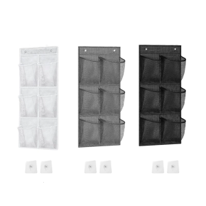 Space Saving 6 Compartment Bag Efficient Bathroom Storage With 6 Pocket Nonwoven Fabric Hanging Organizers