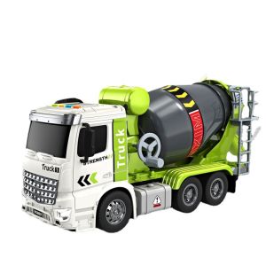 Simulation Inertial Engineering Truck Cement Mixing Discharge Acousto-Optic Concrete Set Toy for Kid