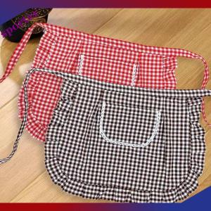 Sporter ผ้ากันเปื้อนทรงสี่เหลี่ยมผ้ากันเปื้อนครึ่งเอววัสดุผ้าฝ้ายกันคราบระบายอากาศได้ดีเสื้อผ้าทำงานทำอาหารที่บ้านอุปกรณ์ในครัว