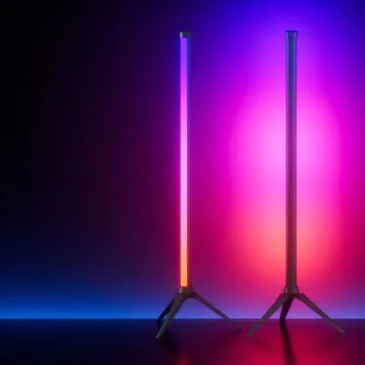 【HOT】Led Corner Light Multicolor Selector Minimalist Nordic Light Rgb Atmosphere Floor Lamp Corner Flo
