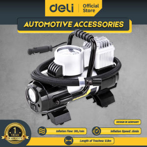 Deli Pompa Angin Portable Silinder Tunggal Otomatis 100W DL8058