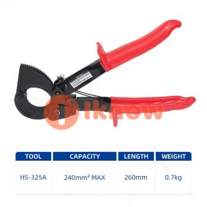 Tôi biết HS-520A 400mm 2 Kìm cắt cáp Nhông đồng nhôm cắt Công cụ ratcheting Đức Thiết kế dây cắt Kìm cắt HS-325A