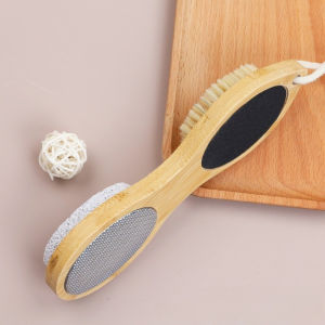 4-in-1 Foot File Callus Remover Pedicure Set Exfoliating Foot Care Tool Heel Scraper Dead Skin Remover Foot Scrubbing Brush
