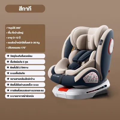คาร์ซีท รุ่น Smoothies Fix Carseat (0-36 kg) หมุนได้ 360 องศา ใช้ได้แรกเกิด – 12 ขวบ ติดตั้งด้วย ISOFIX