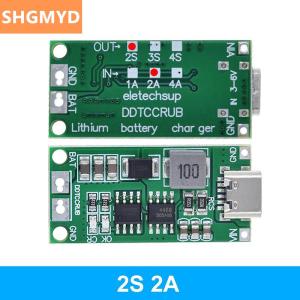 [COD] SHGMYD 2S 3S 4S 1-4A Booster Module Lithium Polymer Lithium Ion Battery Charging Module Step-Up Boost LiPo Polymer Li-Ion Charger