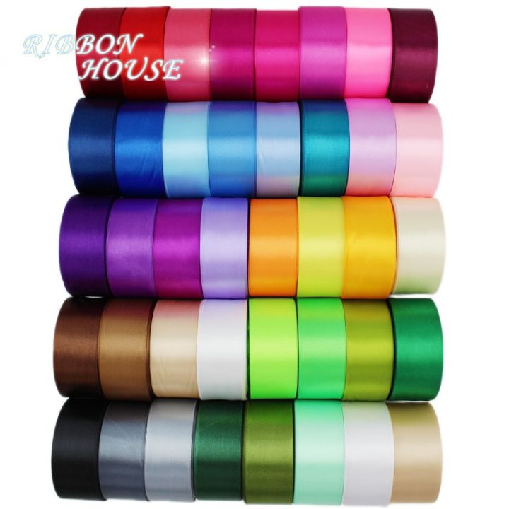 (25 yards/roll) 40mm Single Face Satin Ribbon Fabric Webbing Decoration ...