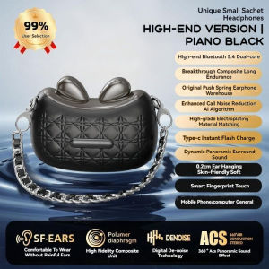 🔥 Mini Satchel Earbuds | 25H Play 0.2s Gaming AI Noise Cancel | 6g Ultra-Light | Women/Gamers Gift🎧 | SG Stock