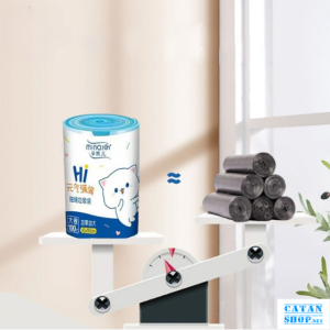Cuộn 100 túi đựng rác tự phân huỷ sinh học họa tiết cute GD722-TRacHH
