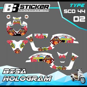 Decal Scoopy BISA HOLOGRAM Full Body Full Block Dekal New Fi 2017 2018 2019  Scd 44