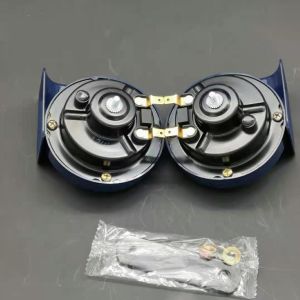 [Super Loud]Universal 12V 300DB Super Loud Train Horn Waterproof for Motorcycle Car Truck SUV Boat Red Electric Horn