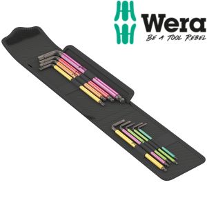 Bộ lục giác có bi giữ và hoa thị chức năng giữ vít cho sửa xe đạp Bicycle Set 4 gồm 9 cái Wera 05004173001