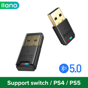 LLANO USB Bluetooth 5.3 Adapter Bluetooth Transmitter 10m Transmitter Support Switch PS4 PS5 Audio