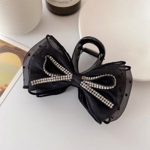 Indo 1866 - Jepit Rambut Pita Korea Elegan Modis / Jedai Rambut Pita Mewah Berlian Estetik