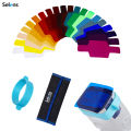 Selens Universal Flash Gels Lighting Filter SE-CG20  20 pcs Combination Kits for Camera Flash Light Strobe Light, Color Correction Filter Color Gels for Speedlight. 