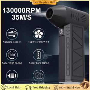 [Ueb Flagship Mall]130000RPM Mini Turbo Blower: Brushless Motor High Power Handheld Air Blower with 5000mAh Battery - Perfect for Computer Keyboard Cleaning