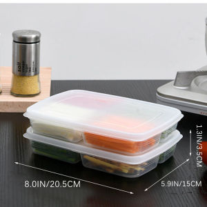 🥣In Stock🥣2pc Four-Section Frozen Meat Refrigerator Freezer Box Food Onion Ginger Garlic Vegetable Storage Box Fridge Storage Box Storage Organizer Box