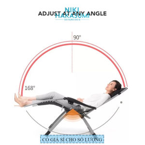 Ghế thư giãn gấp gọn chịu tại 300kg khung hợp kim siêu dày Ghế xếp thư giãn gấp gọn thành giường ngủ trưa văn phòng A+