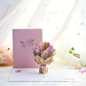 LSMSMAVDS ประณีตประณีตประณีต การ์ดอวยพรรูปดอกทานตะวันคาร์เนชั่น กระดาษสำหรับตกแต่ง ต้องการสินค้า การ์ดอวยพรวันเกิด การ์ดเชิญ งานทำมือ การ์ดอวยพร3D ป๊อปอัพ วันแม่ในวันหยุด