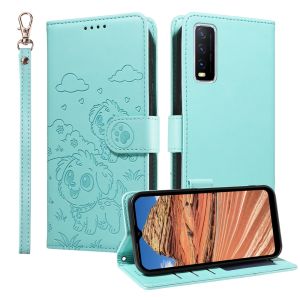 Ốp điện thoại cho Vivo chống rơi y12s y12s y12s y20g y20s g y20t y20a y20i Y20 2021 họa tiết cún cưng Ốp Nắp gập Có Khe Cắm Thẻ Ví da từ tính