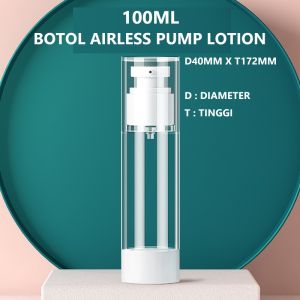 Botol Airless PUMP Lotion Serum Travel Size Refillable Bottle Vacuum Treatment Botol Lotion Refill