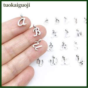tuokaiguoji 26pcs 26ตัวอักษรภาษาอังกฤษ Charms จี้ DIY handmade Jewelry CRAFT