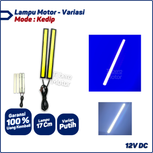 Lampu DRL LED COB Plasma Terang 17 cm Motor Universal