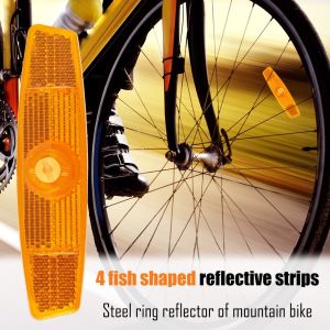 2pcs/set Bike Warning Spoke Reflector MTB Bicycle Wheel Rim Reflective Clip