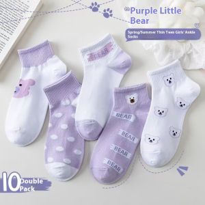 Phụ Nữ Vớ Ngắn xuân hè cotton chống mùi vớ qua mắt cá chân cho phụ nữ