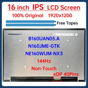 16" 144Hz Laptop LCD Screen B160UAN05.A NE160WUM-NX3 N160JME-GTK For Lenovo LOQ 16APH8 16IRH8 Display Matrix Panel Replacement