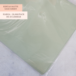 SFS - [1PACK 20LEMBAR] KERTAS BUNGA MATTE WARNA SOLID WRAPPING PAPER KERTAS CELLOPHANE BUKET BUNGA WRAP PEMBUNGKUS BUNGA KERTAS KOREA