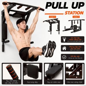 BG - Xà Đơn Xà Kép Treo Tường CU 115 Tập Gym Đa Năng Tập Thể Dục Tại Nhà