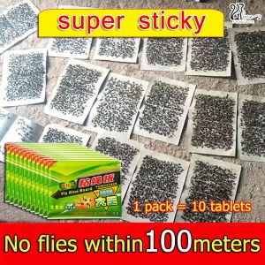 Super effective!50pc Fly Catcher Glue Board Traps Fruit Flies Fly Flies Trap Catcher fly killer
