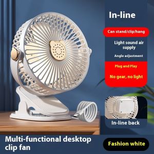 KS คลิปอุปกรณ์ตั้งโต๊ะอเนกประสงค์พัดลมพร้อมปรับได้ชาร์จมุมและ USB