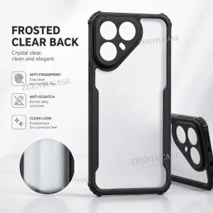 Clear Acrylic Case For Tecno Pova 8 Pova8 5G Phone Shell Hybrid Rubber TPU Soft Shockproof Transparent Back Cover For Tecno Pova 8